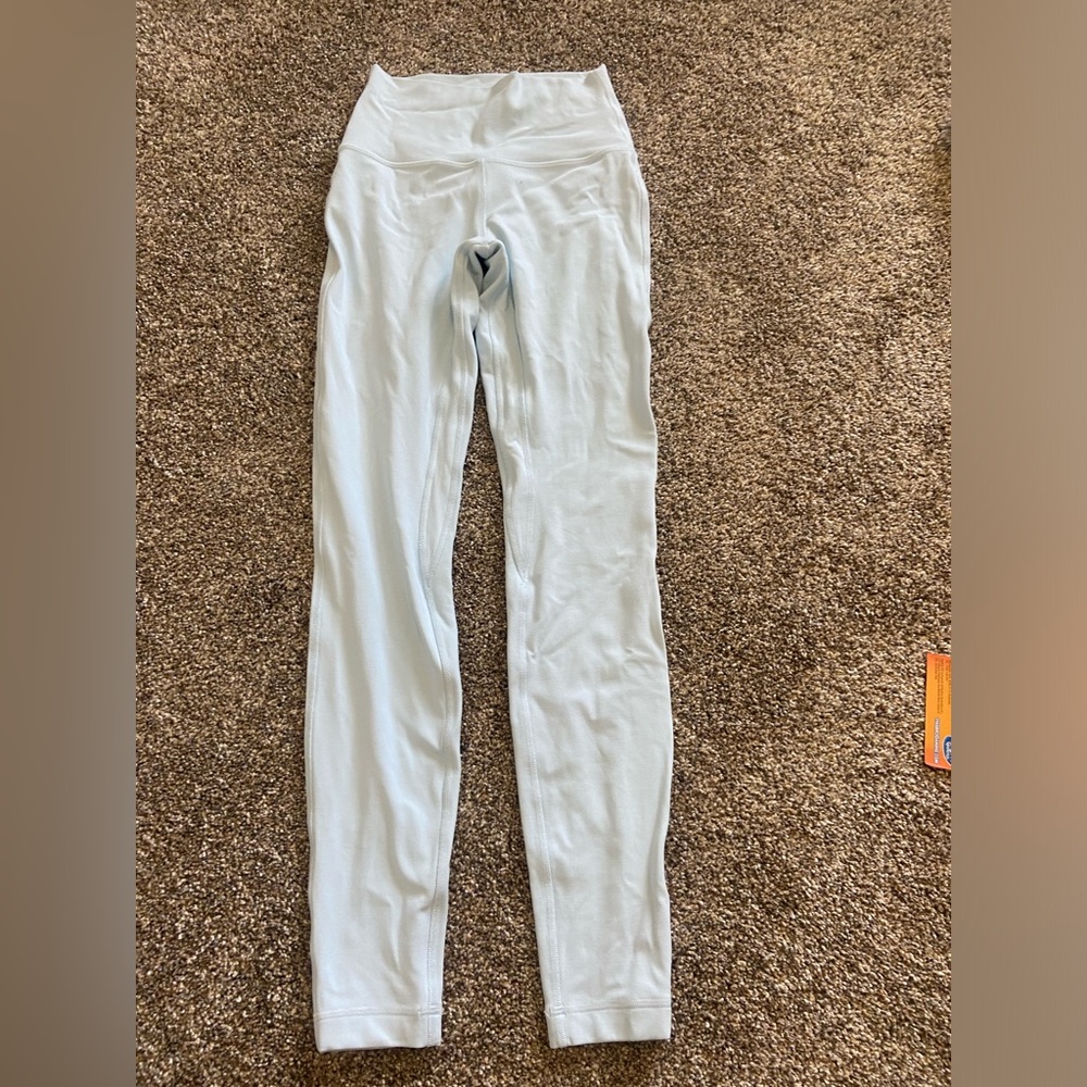 baby blue lululemon align leggings size 4